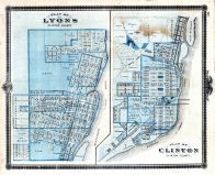 Lyons, Clinton, Iowa 1875 State Atlas